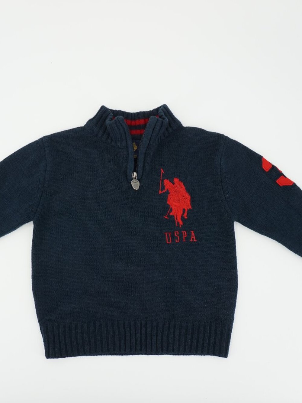 Kids Polo Ralph Lauren Sweater Blue 1/4 Zip Size 4